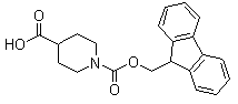 结构式 CAS# 148928-15-8, 1-芴甲氧羰基-哌啶-4-羧酸