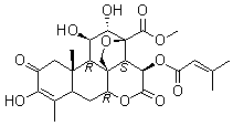structure of CAS# 14907-98-3, (+)-Brusatol;Brusatol; NSC 172924; Yatansin