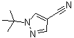 1-(1,1-Dimethylethyl)-1H-pyrazole-4-carbonitrile molecular structure (CAS 149139-43-5)