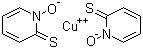 结构式 CAS# 14915-37-8, 双(1-羟基-1H-吡啶-2-硫代硫酸-O,S)铜