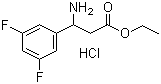 Ethyl 3-amino-3-(3,5-difluorophenyl)propionate hydrochloride molecular structure (CAS 149193-87-3)