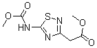 5-[(甲氧羰基)氨基]-1,2,4-噻二唑-3-乙酸甲酯分子结构 (CAS 149196-71-4)