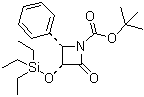 structure of CAS# 149198-47-0, (3R,4S)-tert-Butyl 2-oxo-4-phenyl-3-(triethylsilyloxy)azetidine-1-carboxylate;(3R,4S)-2-Oxo-4-phenyl-3-[(triethylsilyl)oxy]-1-azetidinecarboxylic acid 1,1-dimethylethyl ester