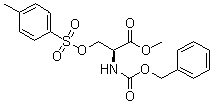 O-[(4-甲基苯基)磺酰基]-N-[苄氧羰基]-L-丝氨酸甲酯分子结构 (CAS 1492-52-0)
