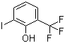 2-碘-6-(三氟甲基)苯酚分子结构 (CAS 149209-48-3)
