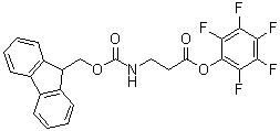 N-[(9H-芴-9-基甲氧基)羰基]-beta-丙氨酸五氟苯基酯分子结构 (CAS 149303-38-8)