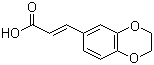 1,4-苯并二恶烷-6-丙烯酸分子结构 (CAS 14939-91-4)