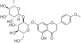 structure of CAS# 14941-08-3, Poncirin;5,7-Dihydroxy-4'-methoxyflavanone 7-neohesperidoside; Neohesperidoside isosakuranetin-7; 4'-O-Methylnaringin