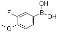 3-氟-4-甲氧基苯硼酸分子结构 (CAS 149507-26-6)