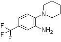 2-Piperidino-5-trifluoromethylaniline molecular structure (CAS 1496-40-8)