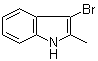 3-溴-2-甲基-1H-吲哚分子结构 (CAS 1496-78-2)