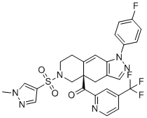 Relacorilant molecular structure (CAS 1496510-51-0)