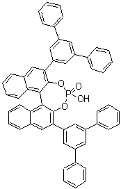 (11bS)-4-羟基-2,6-二([1,1':3',1''-三联苯]-5'-基)-二萘并[2,1-d:1',2'-f][1,3,2]二氧杂磷杂卓 4-氧化物分子结构 (CAS 1496637-05-8)