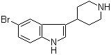 4-(5-Bromo-3-indolyl)piperidine molecular structure (CAS 149669-42-1)