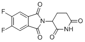 2-(2,6-Dioxopiperidin-3-yl)-5,6-difluoroisoindoline-1,3-dione molecular structure (CAS 1496997-41-1)
