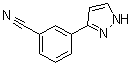 3-(3-Pyrazolyl)benzonitrile molecular structure (CAS 149739-51-5)