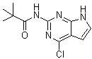 结构式 CAS# 149765-15-1, N-(4-氯-7H-吡咯并[2,3-d]嘧啶-2-基)-2,2-二甲基丙酰胺