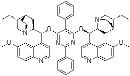 2,5-Diphenyl-4,6-bis(dihydroquinine)pyrimidine molecular structure (CAS 149820-65-5)