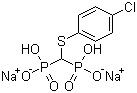 structure of CAS# 149845-07-8, Tiludronic acid disodium salt;Disodium (4-chlorophenylthio)methylenediphosphonate