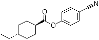 4-Cyanophenyl 4'-trans-ethylcyclohexylcarboxylate molecular structure (CAS 149890-38-0)