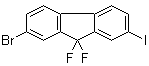 结构式 CAS# 1499193-60-0, 2-溴-9,9-二氟-7-碘-9H-芴