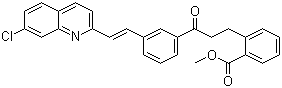 Methyl (E)-2-[3-[3-[2-(7-chloro-2-quinolinyl)ethenyl]phenyl]-3-oxopropyl]benzoate molecular structure (CAS 149968-11-6)