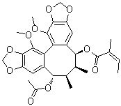 O-Acetylschisantherin L molecular structure (CAS 149998-51-6)