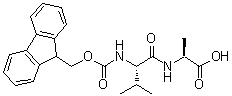 N-[(9H-Fluoren-9-ylmethoxy)carbonyl]-L-valyl-L-alanine molecular structure (CAS 150114-97-9)