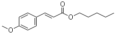 Pentyl 4-methoxycinnamate molecular structure (CAS 150171-33-8)