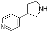 4-吡咯烷-3-基吡啶分子结构 (CAS 150281-47-3)