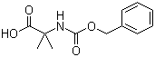 结构式 CAS# 15030-72-5, N-(苄氧羰基)-2-甲基丙氨酸