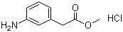 3-氨基苯乙酸甲酯盐酸盐分子结构 (CAS 150319-83-8)