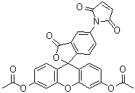 荧光素二乙酸酯 5-马来酰亚胺分子结构 (CAS 150322-01-3)