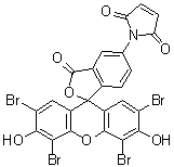 structure of CAS# 150322-02-4, 1-(2',4',5',7'-Tetrabromo-3',6'-dihydroxy-3-oxospiro[isobenzofuran-1(3H),9'-[9H]xanthen]-5-yl)-1H-pyrrole-2,5-dione