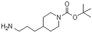 structure of CAS# 150349-65-8, 4-(3-Aminopropyl)piperidine-1-carboxylic acid tert-butyl ester;tert-Butyl 4-(3-aminopropyl)piperidine-1-carboxylate