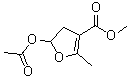 5-(Acetyloxy)-4,5-dihydro-2-methyl-3-furancarboxylic acid methyl ester molecular structure (CAS 150437-92-6)