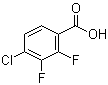 4-Chloro-2,3-difluorobenzoic acid molecular structure (CAS 150444-94-3)