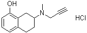 5,6,7,8-Tetrahydro-7-(methyl-2-propynylamino)-1-naphthalenol hydrochloride molecular structure (CAS 150542-92-0)