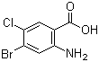 2-Amino-4-bromo-5-chlorobenzoic acid molecular structure (CAS 150812-32-1)