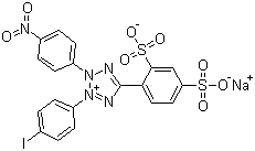 2-(4-碘苯)-3-(4-硝基苯)-5-(2,4-二磺基苯)-2H-四氮唑钠盐分子结构 (CAS 150849-52-8)