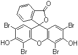 结构式 CAS# 15086-94-9, 溶剂红 43; 四溴荧光素; 曙红; 2',4',5',7'-四溴-3',6'-二羟基螺[异苯丙呋喃-1(3H),9'(9H)-呫吨]-3-酮