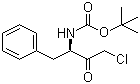 (3R)-3-(N-叔丁氧羰基氨基)-1-氯-4-苯基-2-丁酮分子结构 (CAS 150935-37-8)
