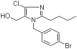 1-(4-Bromobenzyl)-2-butyl-4-chloro-1H-imidazole-5-methanol molecular structure (CAS 151012-31-6)