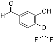 structure of CAS# 151103-08-1, 4-Difluoromethoxy-3-hydroxybenzaldehyde;3-Hydroxy-4-diflouromethylbenzaldehyde