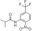 2-Methyl-N-[2-nitro-5-(trifluoromethyl)phenyl]propanamide molecular structure (CAS 151262-93-0)