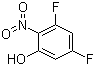 结构式 CAS# 151414-46-9, 3,5-二氟-2-硝基苯酚