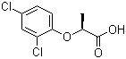 structure of CAS# 15165-67-0, (R)-2-(2,4-Dichlorophenoxy)propanoic acid;(+)-2-(2,4-Dichlorophenoxy)propionic acid; Dichlorprop-p