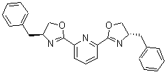 2,6-Bis[(4S)-4-benzyl-4,5-dihydrooxazol-2-yl]pyridine molecular structure (CAS 151670-69-8)
