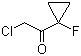 2-Chloro-1-(1-fluorocyclopropyl)ethanone molecular structure (CAS 151697-21-1)