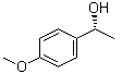structure of CAS# 1517-70-0, (R)-1-(4-Methoxyphenyl)ethanol;(+)-1-(p-Methoxyphenyl)ethanol; (+)-(R)-1-(4-Methoxyphenyl)ethanol; (R)-1-(p-Methoxyphenyl)ethanol; (alphaR)-4-Methoxy-alpha-methylbenzenemethanol